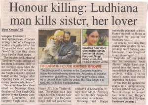 Honour Killing in Punjab